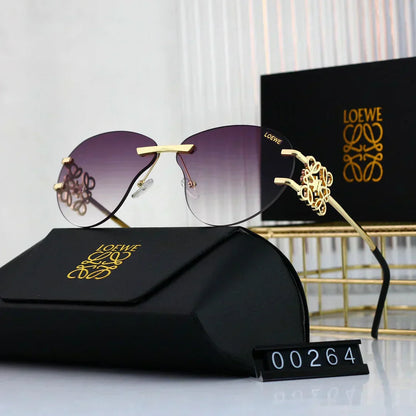 LOEWE Metal temple gradient sunglasses 00264