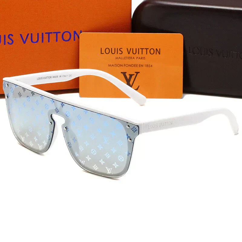 2025 One-piece lettering modern sunglasses