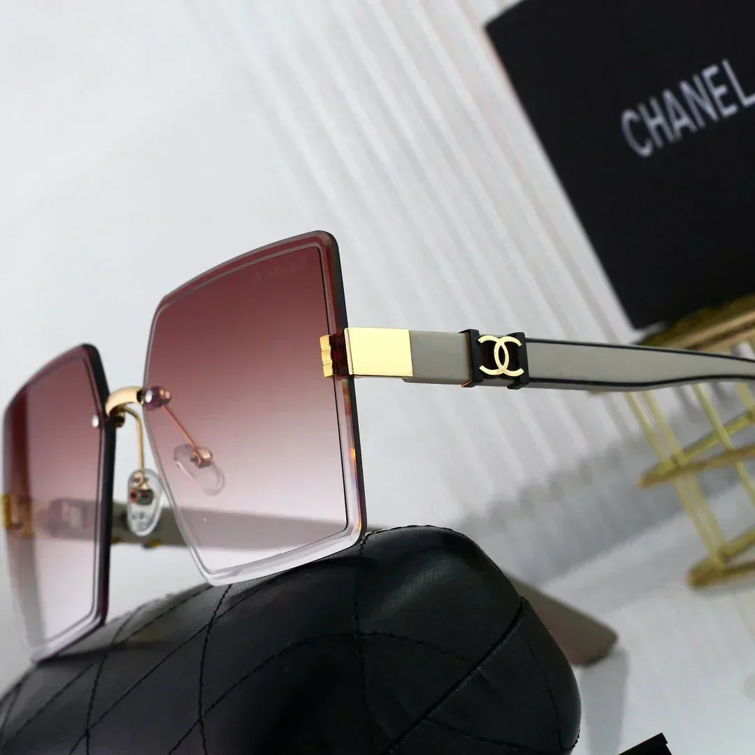 2025 Sunglasses  Square frameless fashion sunglasses