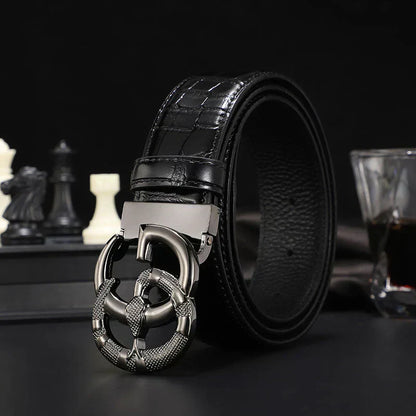 2025 3 Colors printed letter leather belt