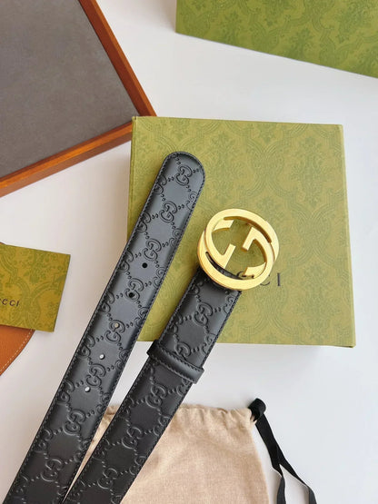 2025 First layer cowhide large flower belt width: 4.0cm