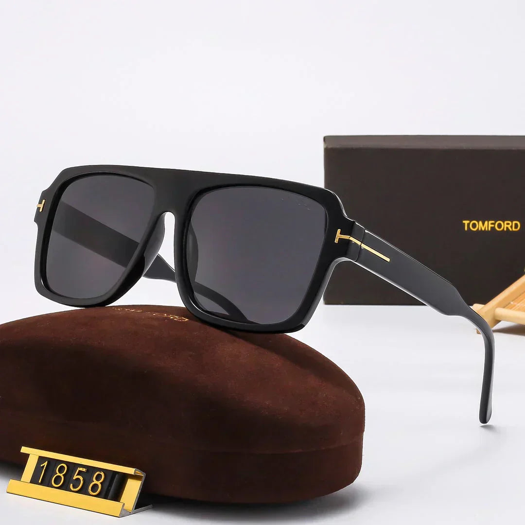 TOM FORD Square Round Sunglasses 1858