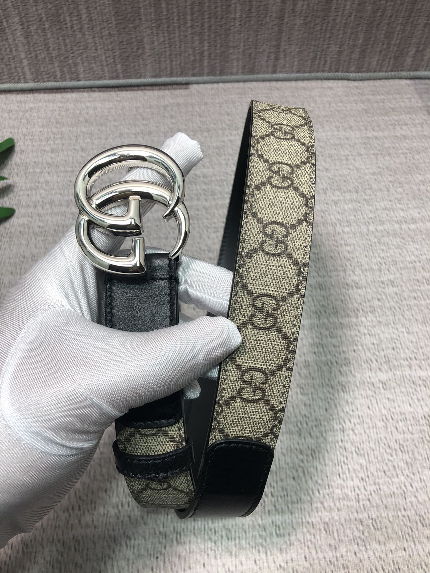 2025 Imported top-grain cowhide belt with tail surface, lined with top-grain calfskin bottom, width 3.0cm