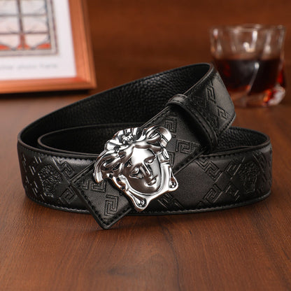 2025 Medusa 3 Colors  printed letter leather belt