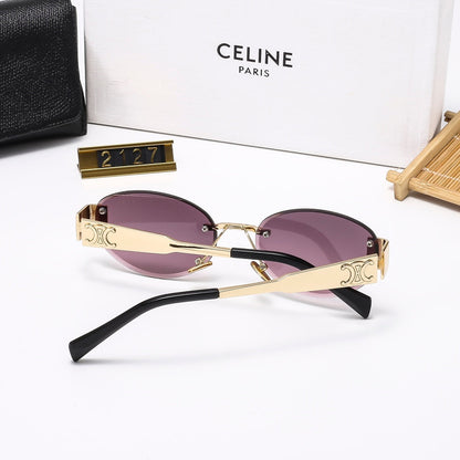 2025 Oval-frametone METAL SUNGLASSES