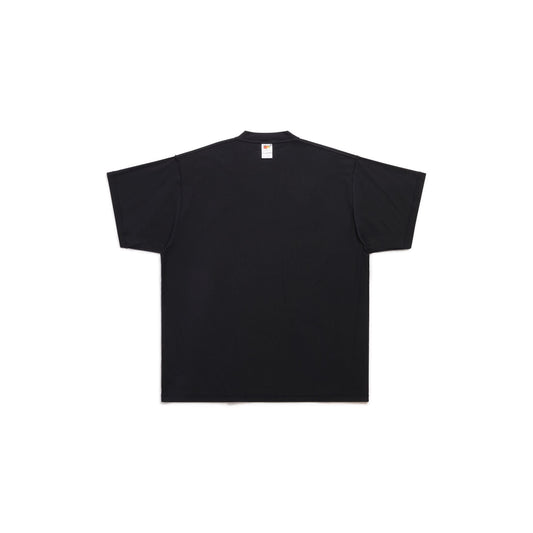 Mirror  T-Shirt Oversized in black vintage jersey