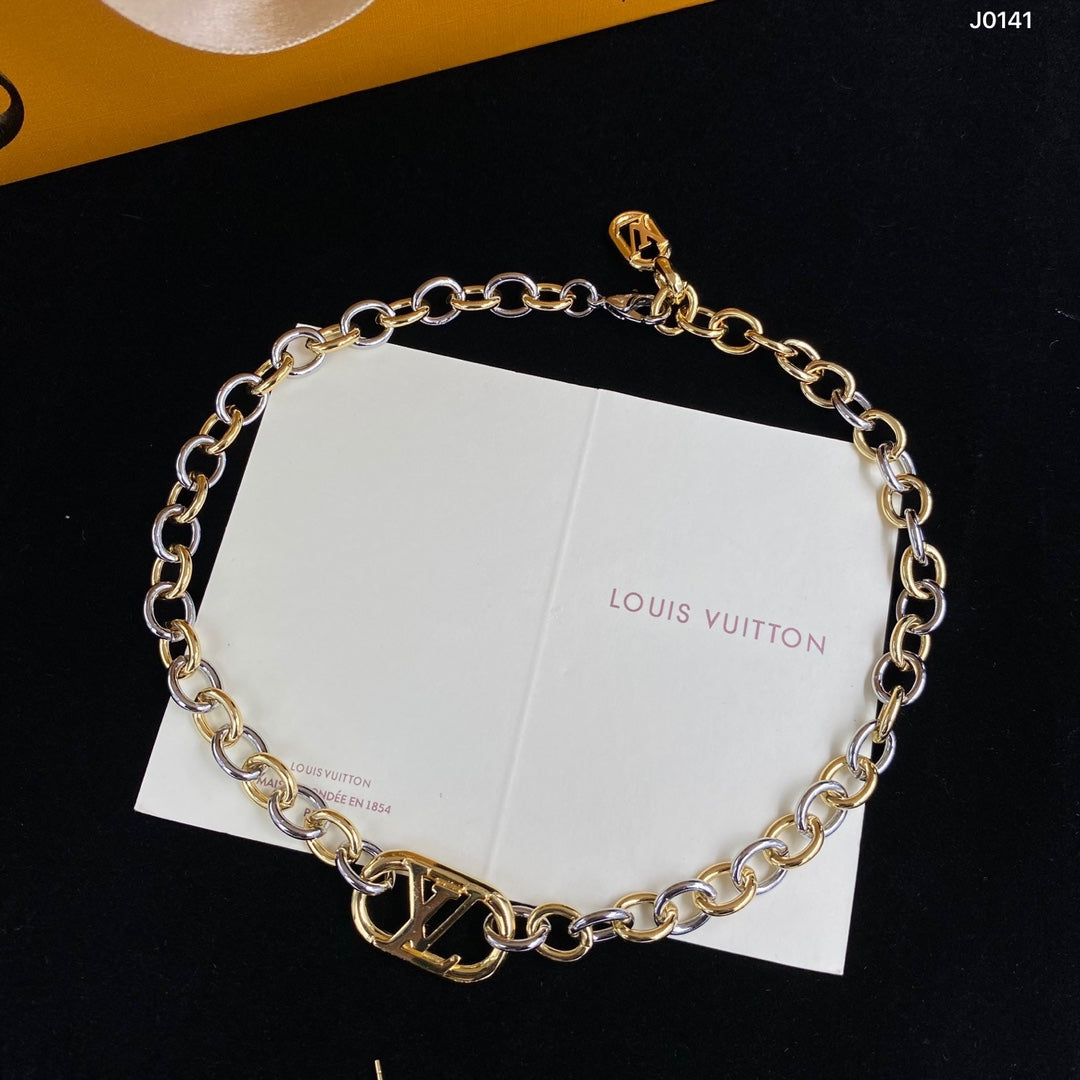 2025 Oval Chain Necklace Bracelet Earring Set
