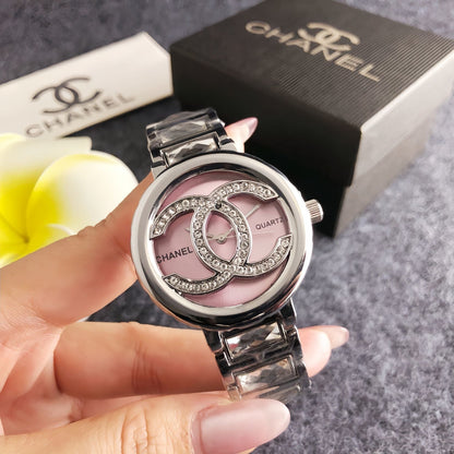 Classic luxury watch, adorned with the double C logo