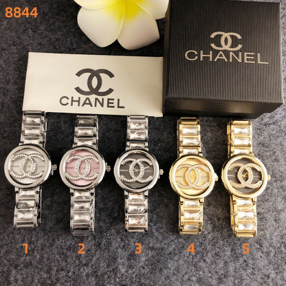 Classic luxury watch, adorned with the double C logo