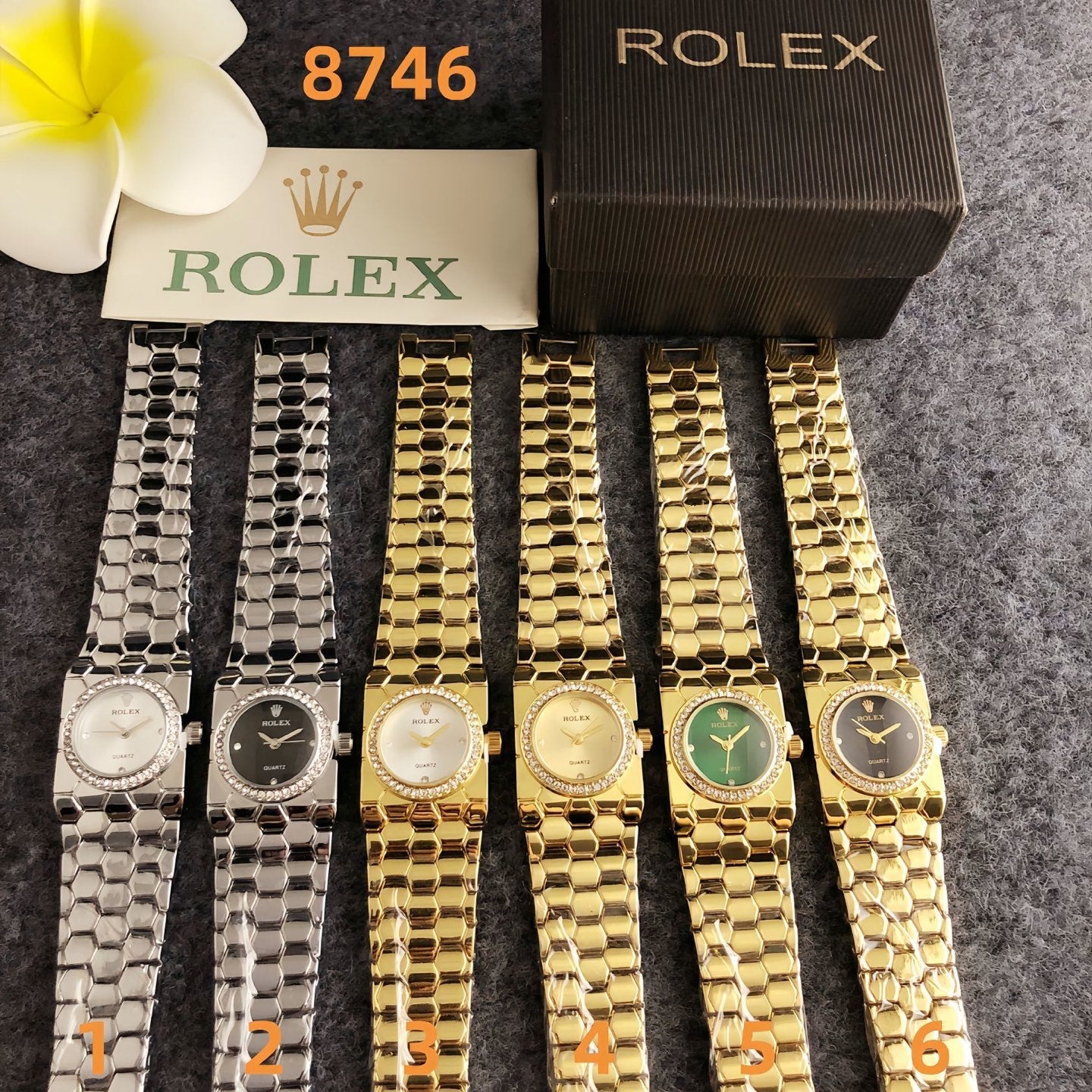 Ladies' white gold watch