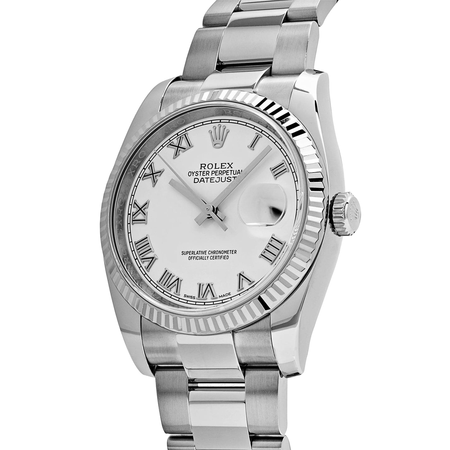 2025 Watch Datejust 116234  Stainless Steel and  White Gold White Dial (2018)