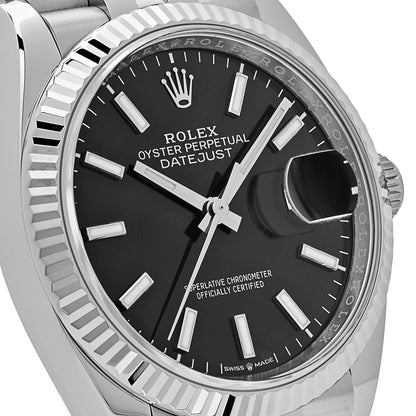 2025 Watch Datejust 126234 White Gold Stainless Steel Black Dial Jubilee (2022)