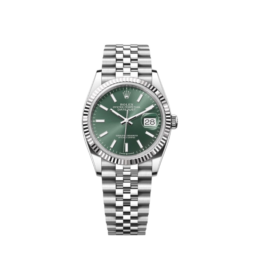 2025 Watch Datejust 126234 White Gold Stainless Steel Mint Green Dial Oyster (2024)