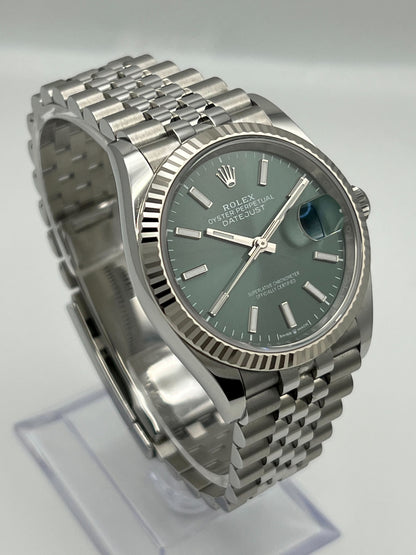 2025 Watch Datejust 126234 White Gold Stainless Steel Mint Green Dial Oyster (2024)