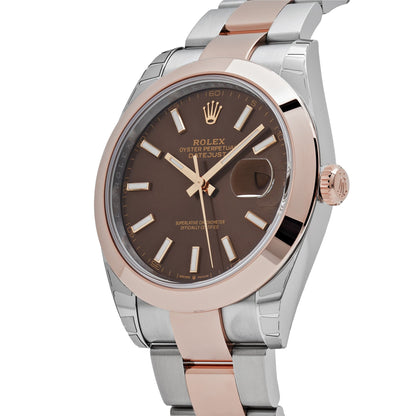 2025 Watch Datejust 126301 Stainless Steel Rose Gold Chocolate Dial (New 2024)