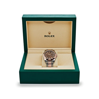 2025 Watch Datejust 126301 Stainless Steel Rose Gold Chocolate Dial (New 2024)