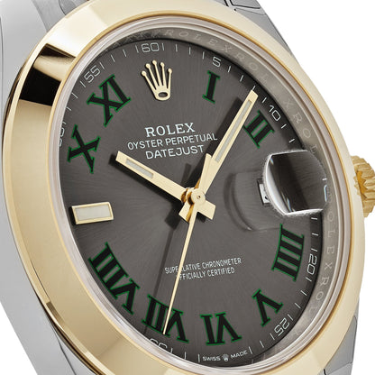 2025 Watch Datejust 126303 'Wimbledon' Yellow Gold Stainless Steel Slate Dial (2020)
