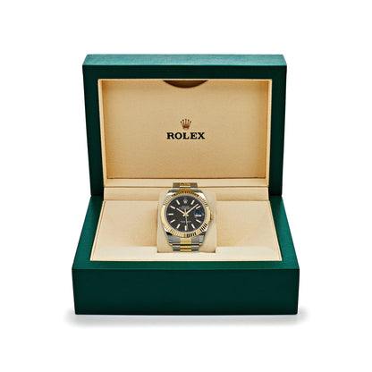 2025 Watch Datejust 126333 Yellow Gold Stainless Steel Black Dial Oyster