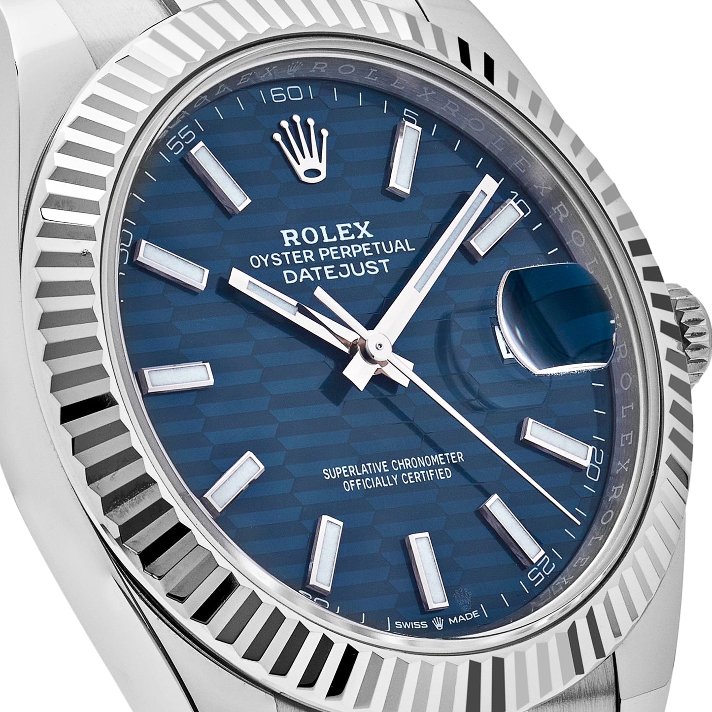 2025 Watch Datejust 126334 Stainless Steel Fluted Motif Blue Dial Oyster (2023)
