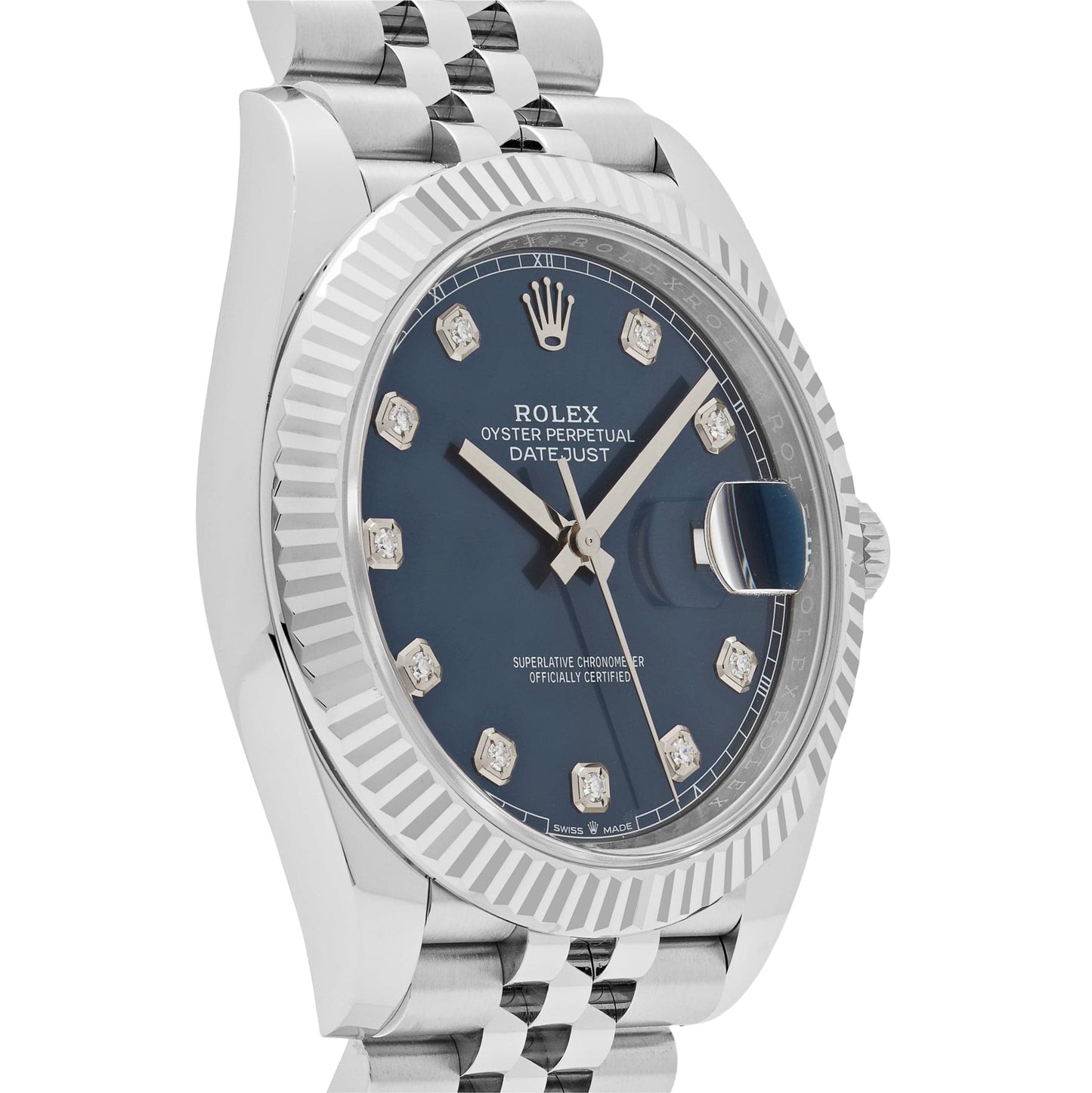 2025 Watch Datejust 126334 Stainless Steel Blue Diamond Dial Jubilee (2023)