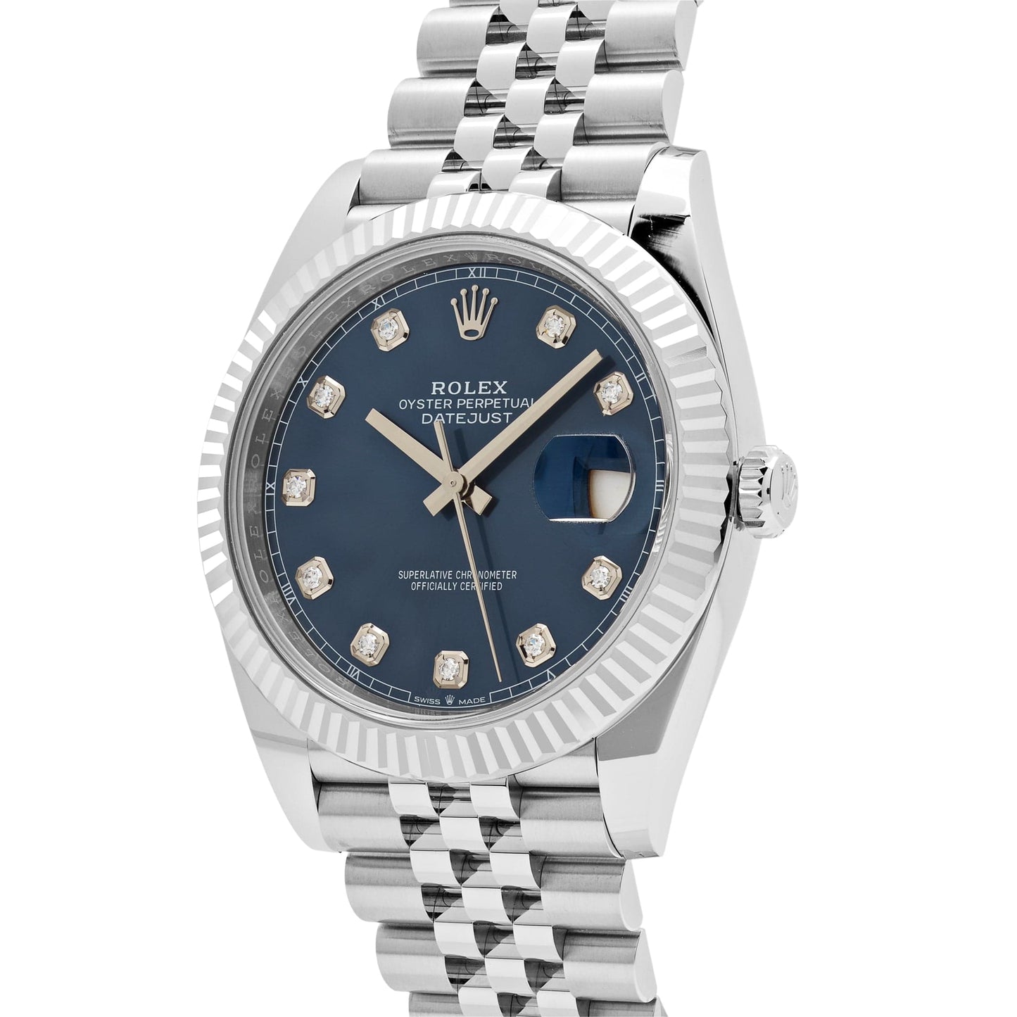 2025 Watch Datejust 126334 Stainless Steel Blue Diamond Dial Jubilee (2023)