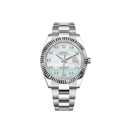 2025 Watch Datejust 126334 Stainless Steel Diamond Mother Of Pearl Dial