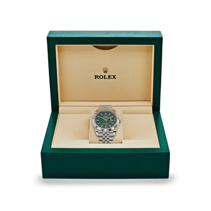 2025 Watch Datejust 126334 Stainless Steel Fluted Motif Green Dial Jubilee (2022)