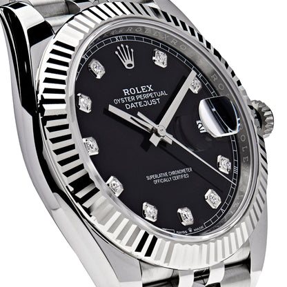 2025 Watch Datejust 126334 Stainless Steel Black Diamond Dial Jubilee (2022)