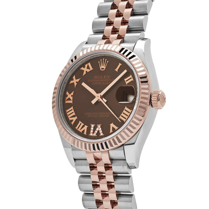 2025 Watch Datejust 278271 Rose Gold Stainless Steel Roman Chocolate Dial Jubilee (2021)