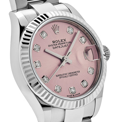 2025 Watch Datejust 278274 Stainless Steel Pink Diamond Dial