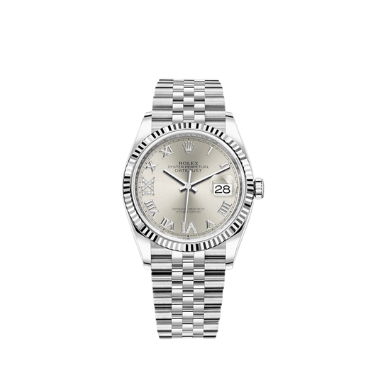 2025 Watch Datejust 126234 White Gold Stainless Steel Silver Dial Jubilee