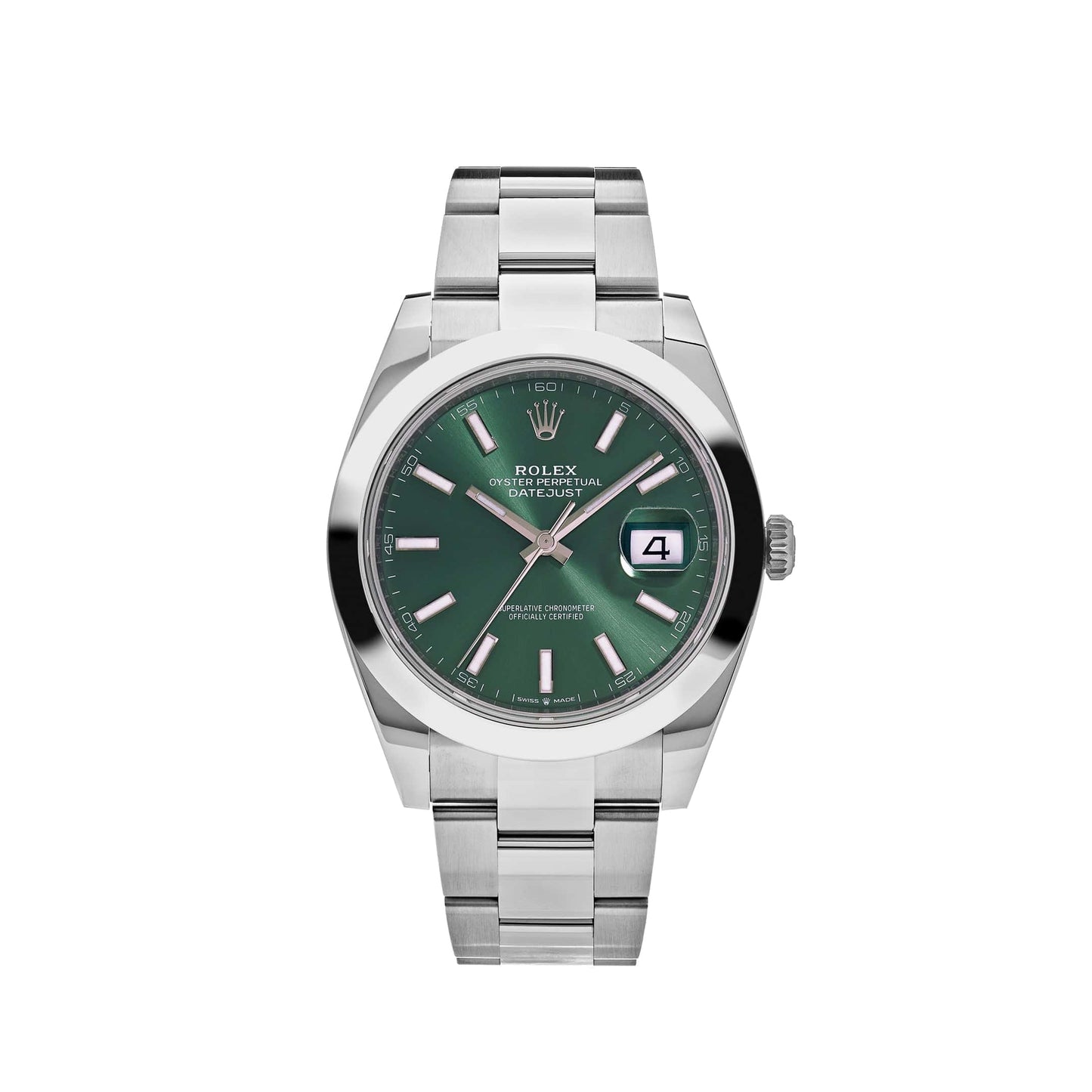2025 Watch Datejust 126300 Stainless Steel Green Dial Oyster (2022)