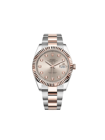 2025 Watch Datejust 126331 Rose Gold Stainless Steel Sundust Diamond Dial (2022)
