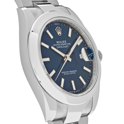 2025 Watch Datejust 126300 Stainless Steel Blue Dial Oyster