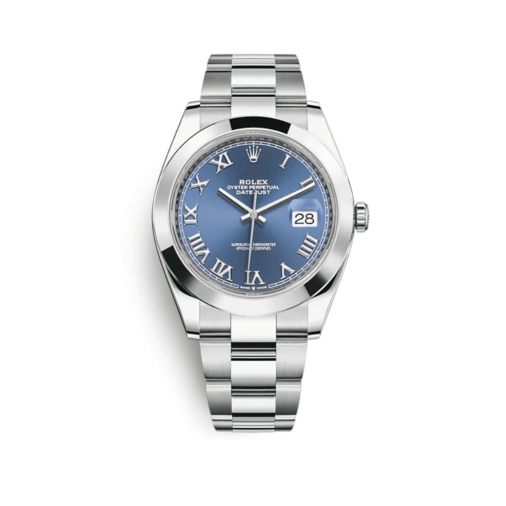 2025 Watch Datejust 126300 Stainless Steel Blue Roman Dial Oyster