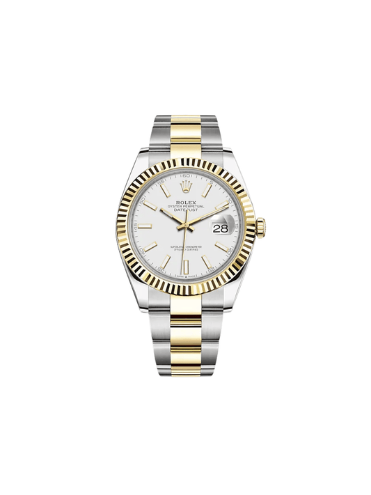 2025 Watch Datejust 126333 Yellow Gold Stainless Steel White Dial