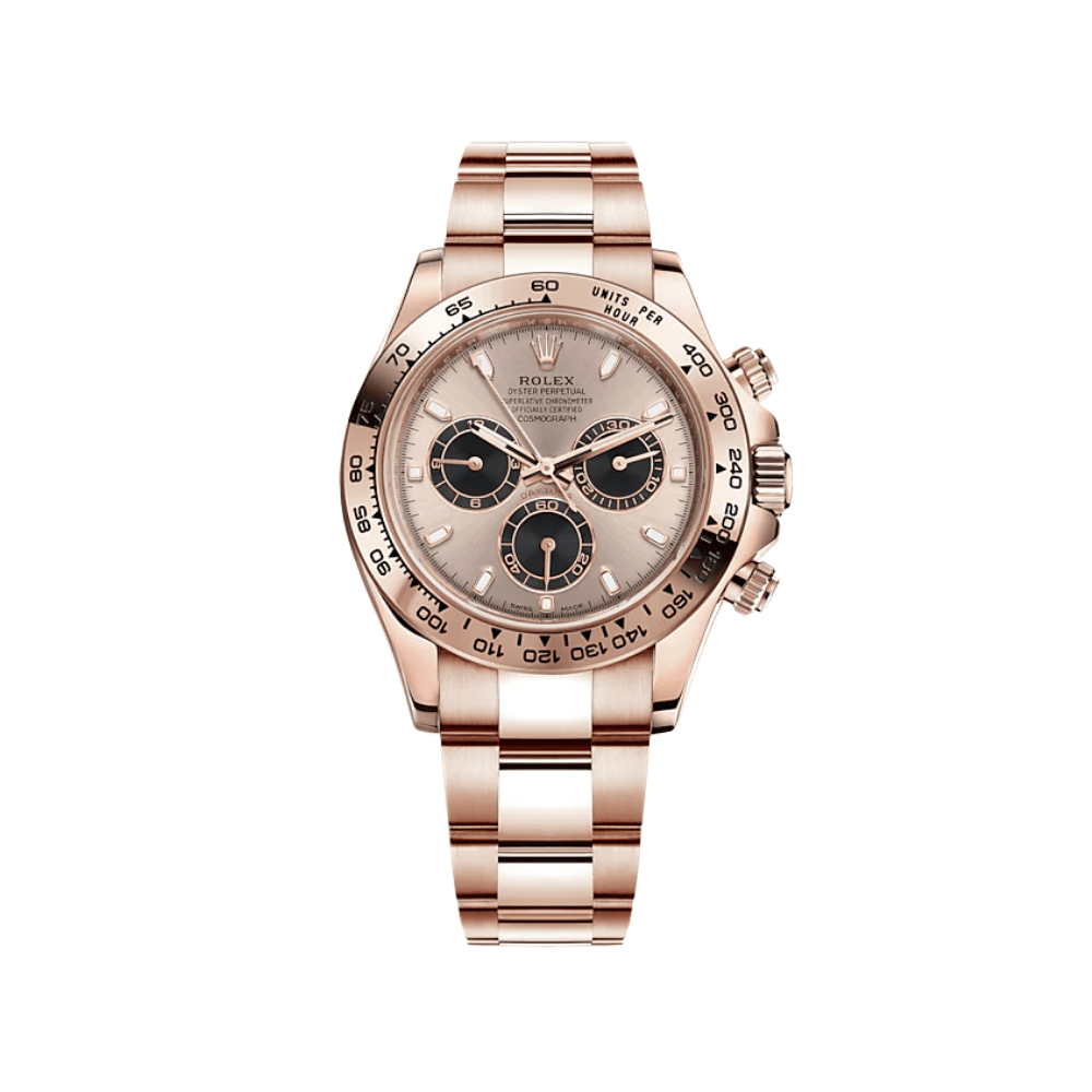 2025 Watch Daytona 116505 Rose Gold Sundust Black Dial