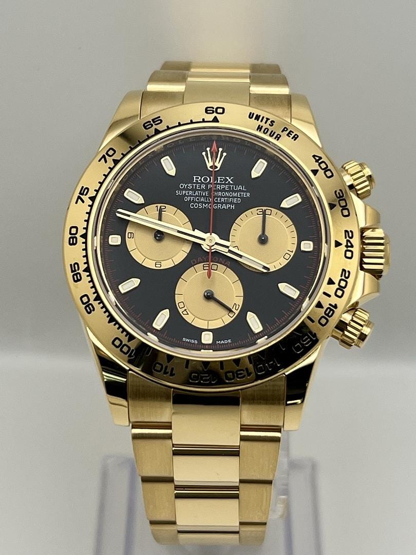 2025 Watch Daytona 116508 'Paul Newman' Yellow Gold Black Dial