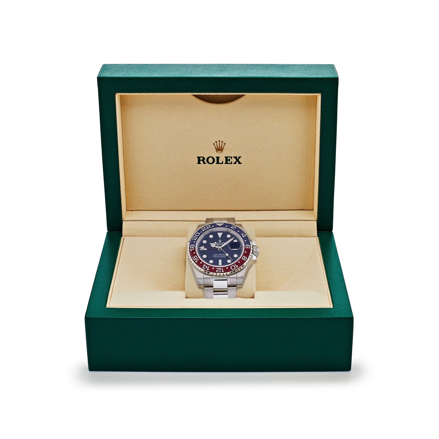 2025 Watch GMT-Master II 116719BLRO Pepsi White Gold Blue Dial Oyster