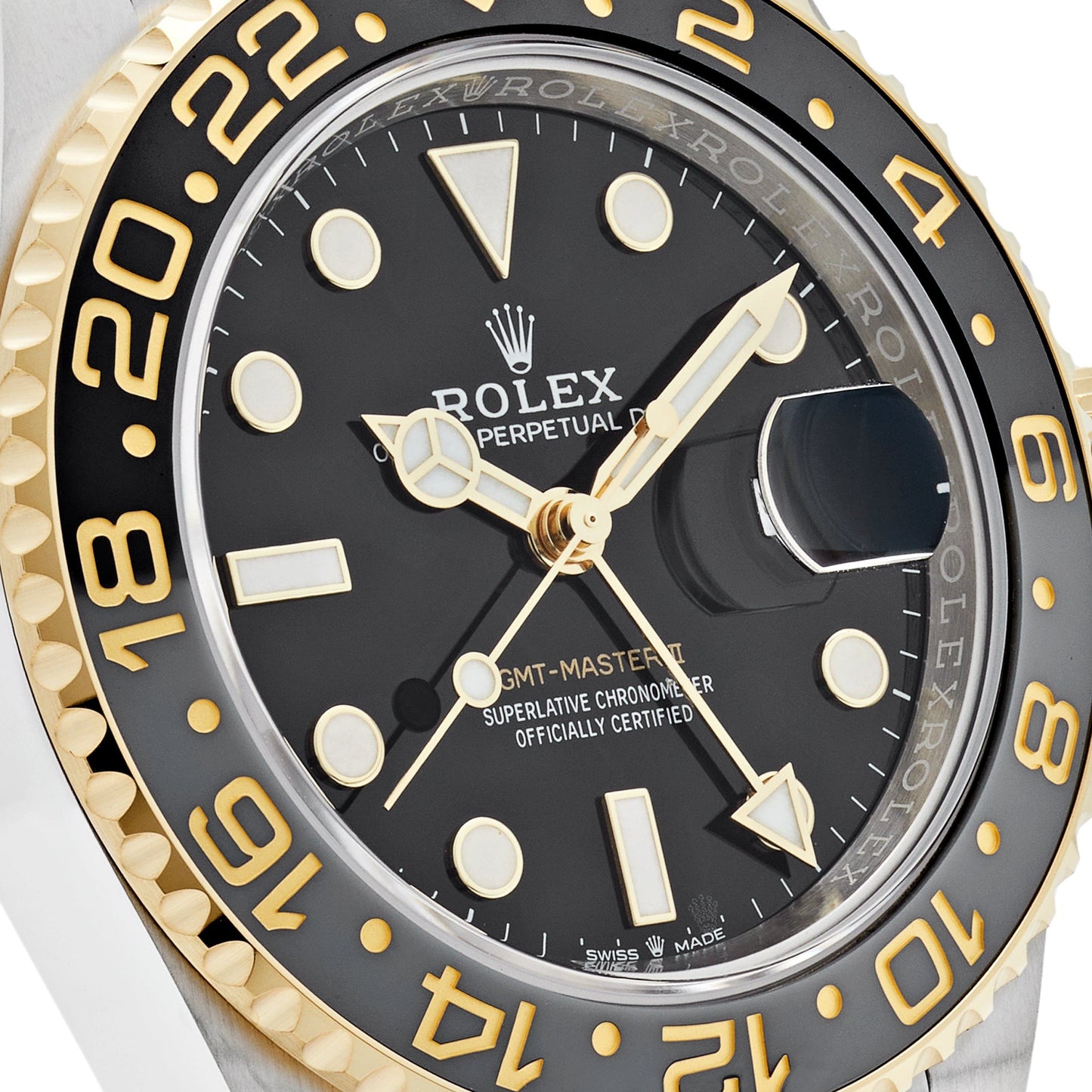 2025 Watch GMT-Master II 126713GRNR Stainless Steel Yellow Gold Black Dial Jubilee (2024)