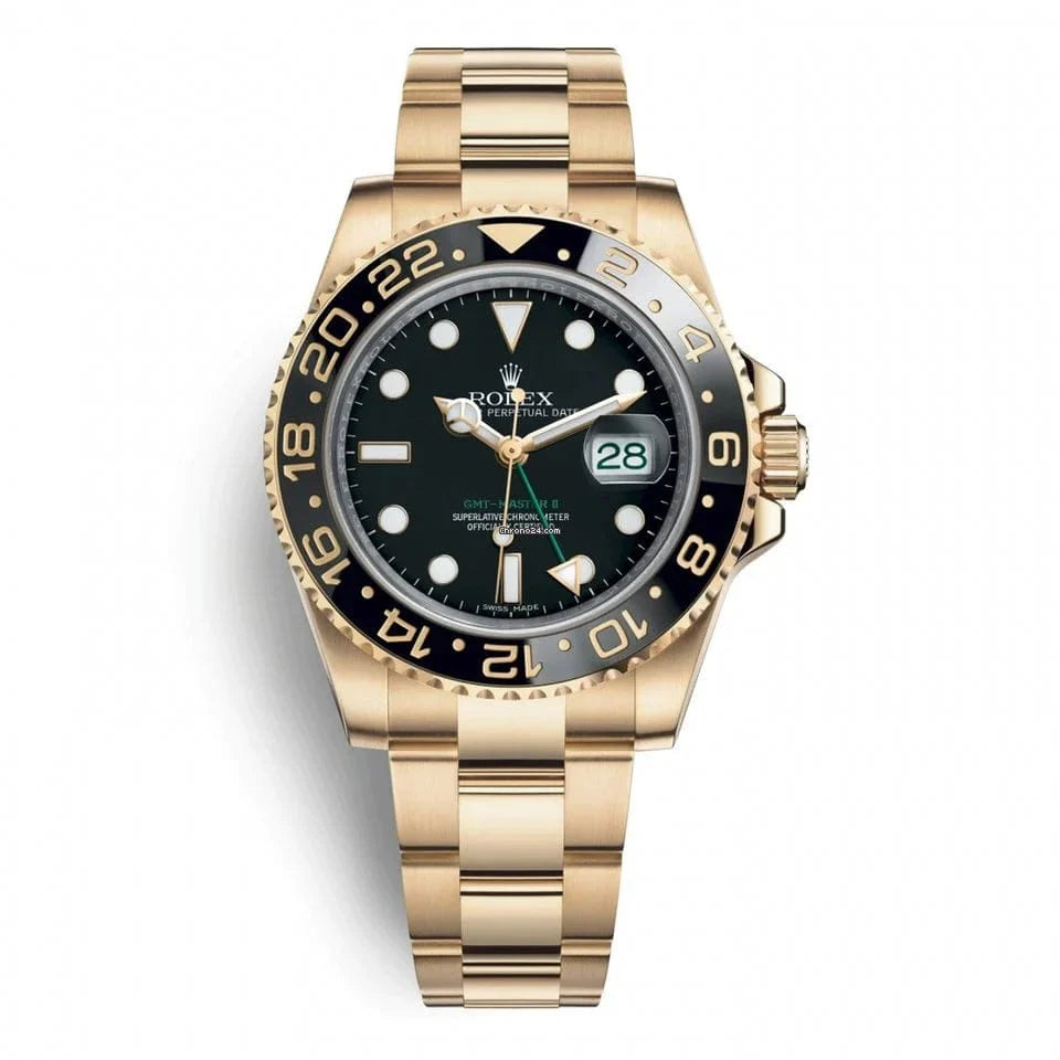 2025 Watch GMT-Master II 116718LN Yellow Gold Black Dial