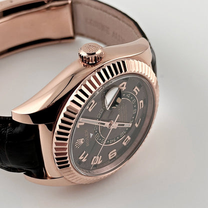2025 Watch Sky-Dweller 326135 Rose Gold Chocolate Dial (2018)