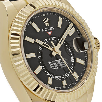 2025 Watch Sky-Dweller 336238 Yellow Gold  Bright Black Dial (2024)