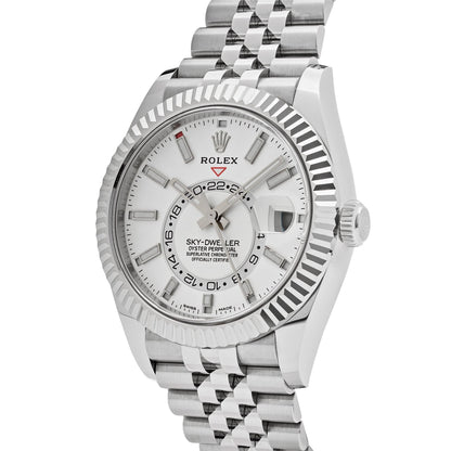 2025 Watch Sky-Dweller 326934 Stainless Steel White Dial Jubilee