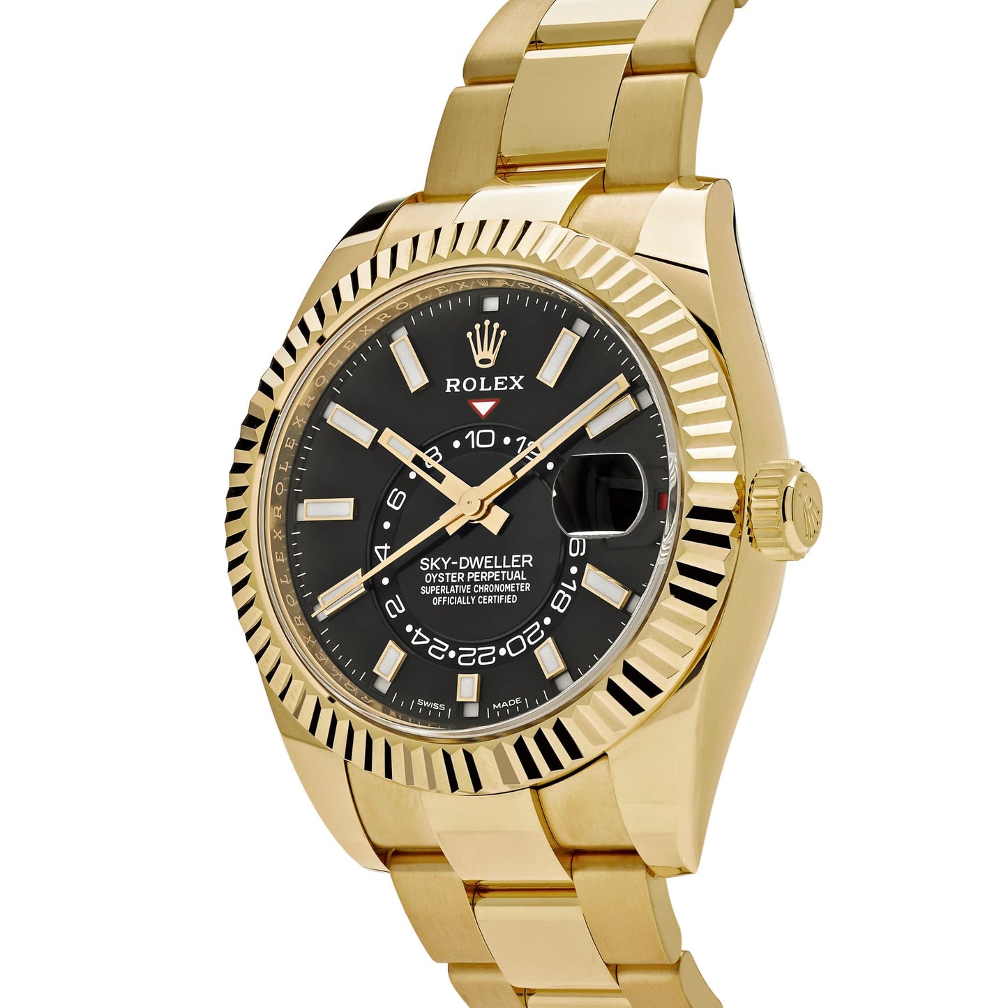 2025 Watch Sky-Dweller 326938 Yellow Gold Black Dial (2021)