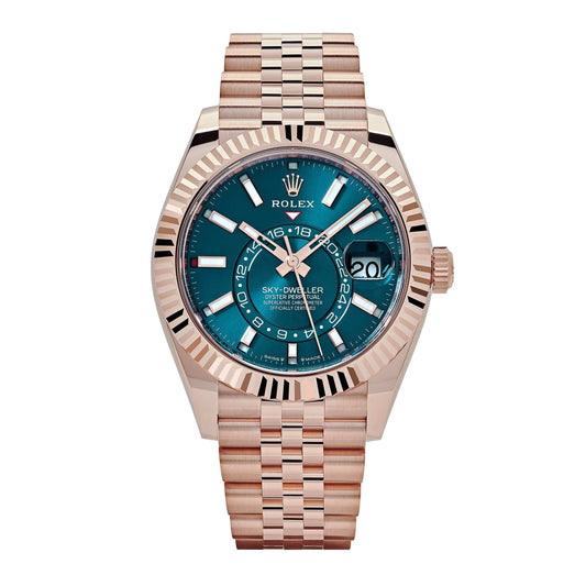 2025 Watch Sky-Dweller 336935 Everose Gold Blue Dial Jubilee