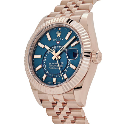 2025 Watch Sky-Dweller 336935 Everose Gold Blue Dial Jubilee