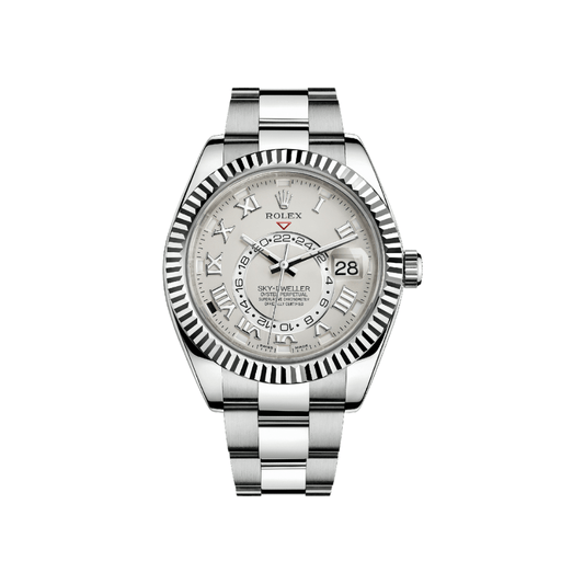 2025 Watch Sky-Dweller 326939 White Gold Ivory Roman Dial Oyster
