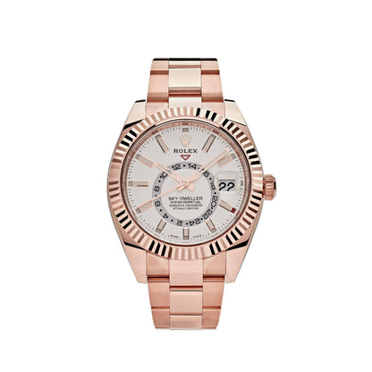 2025 Watch Sky-Dweller 326935 Rose Gold White Dial