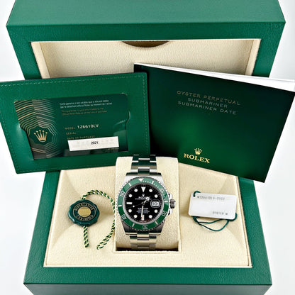 2025 Watch Submariner Date 126610LV 'Starbucks' Stainless Steel Black Dial (2021)